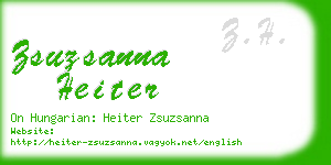 zsuzsanna heiter business card